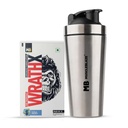 MuscleBlaze Pre Workout WrathX Powder, Cola Frost, 270g + Shaker