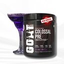 GOAT Fit Colossal Pre | PreWorkout Powder 200mg Caffeine 4g Beta-Alanine 3g Citrulline 1.5g Arginine 1g Creatine with Himalayan Pink Salt (180g - 15 servings, Kala Khatta)