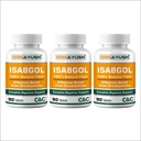 Isabgol Psyllium Husk Tablets – Digestive Support Supplement for Gut Health & Bowel Regularity, Gentle Fiber Tablets for Daily Use (Pack of 3)