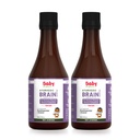 Babyorgano Shankhpushpi Syrup, Memory Booster for Kids, with Shankhpushpi & Brahmi, 100% Ayurvedic, 200 ml (Pack of 2)