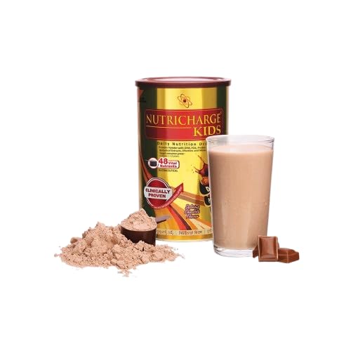 NutrichargeKids Daily Nutrition Drink, Chocolate Flavour, 48 Vital Nutrients
