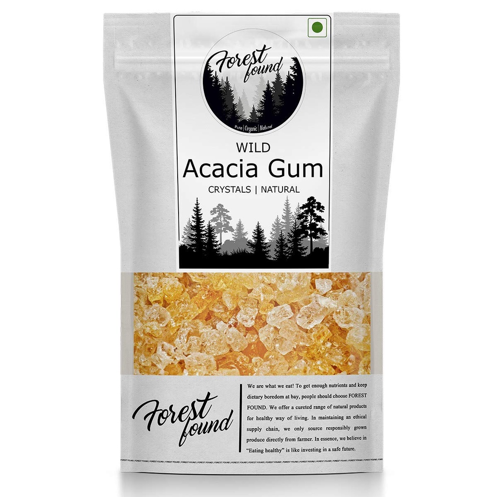 Forest Found Wild Acacia Edible Gum (400g) – 100% Pure Babool Gond | Authentic Forest-Sourced Gum Arabic for Traditional Sweets & Immunity