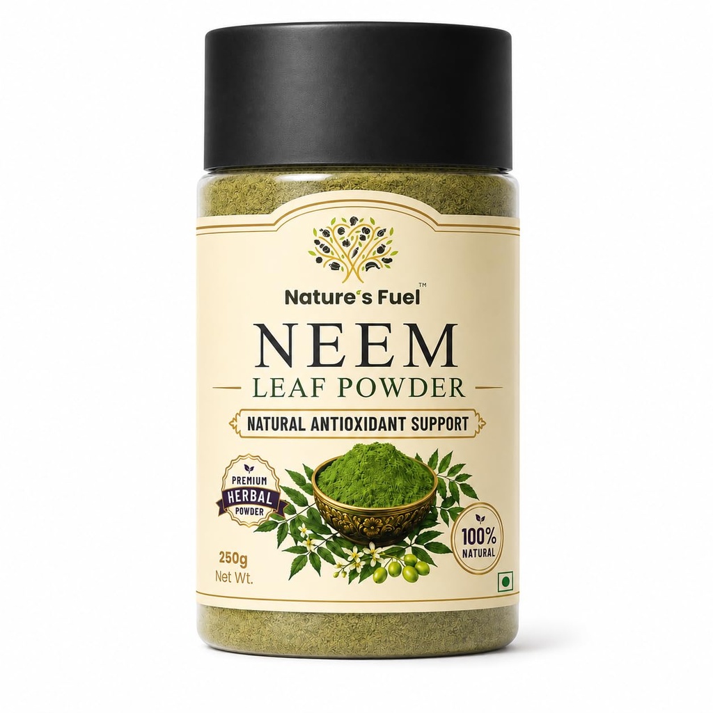 Nature's Fuel Neem Leaf Powder | 100% Pure & Natural | For Skin Care, Hair Care & Eating Daily Wellness | No Preservatives, No Chemicals