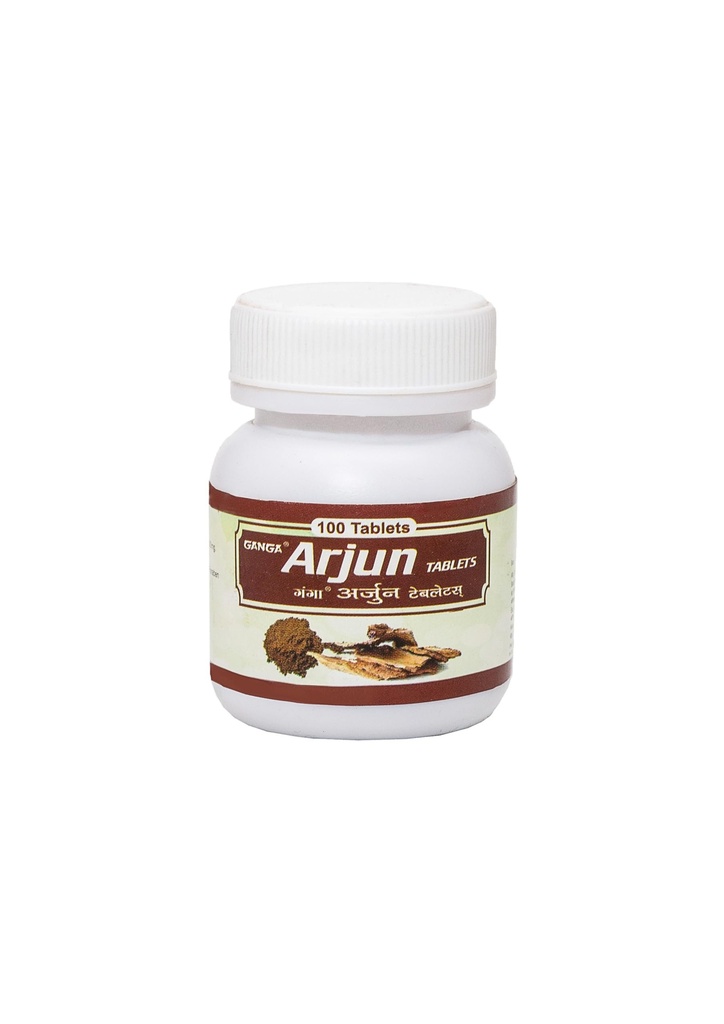 Ganga Arjun Ayurvedic Tablet | Terminalia Arjuna | 100 Tablets | Herbal Supplement | Made in India