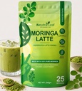 Neutraleaf Moringa Latte Superfood Premix 250g | Creamy Green Herbal Drink with Coconut Milk Powder & Jaggery | Zero Bitter Taste, Rich in Antioxidants & Plant Protein | 25 Servings