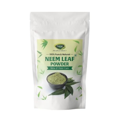 Thanjai Natural Pure Neem Leaf Powder 100g | 100% Organic & Natural | Best for Skin Care, Hair Care, Acne, Pimples, and Detox | Ayurvedic Herbal Supplement for Glowing Skin & Healthy Scalp