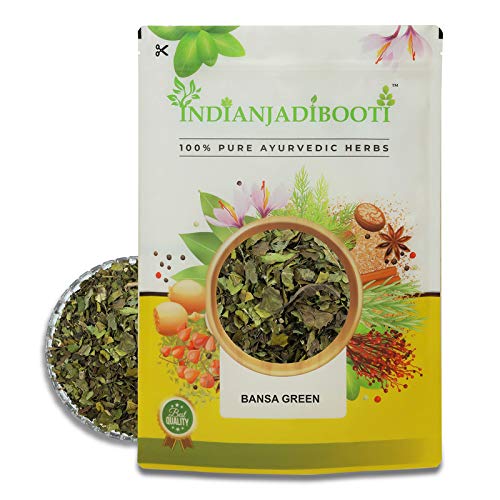 IndianJadiBooti Pure Bansa Green Leaves (Vasaka/Adhatoda Vasica) | Traditional Ayurvedic Botanical for Respiratory Wellness, Clear Breathing & Throat Comfort (900 Grams)