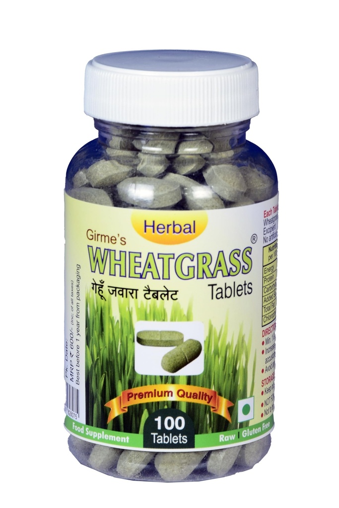 Girme’s Wheatgrass Tablets - 1g x 100 Tablets Pack
