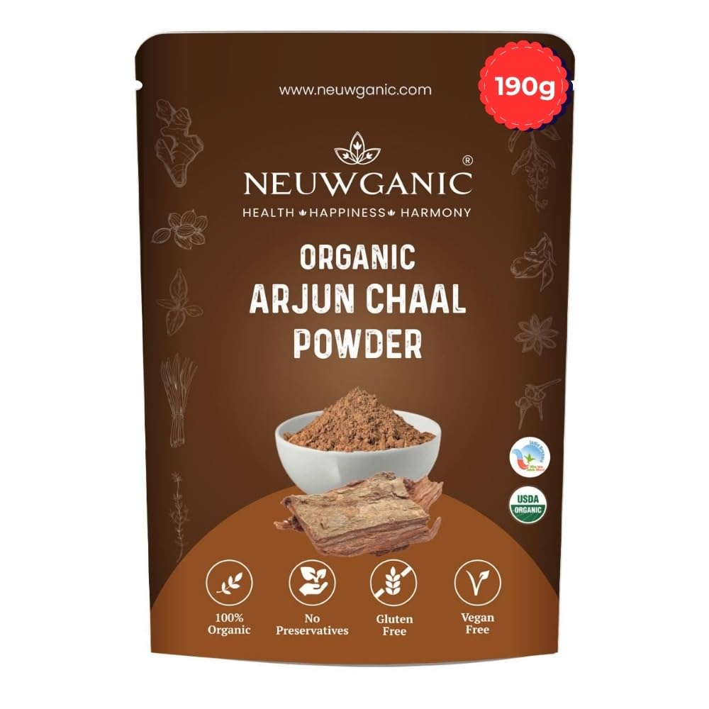 Arjun Chaal Powder - Arjuna Bark - Promotes Good Cholesterol - Arjun Powder - 190 Gm Pack of 1