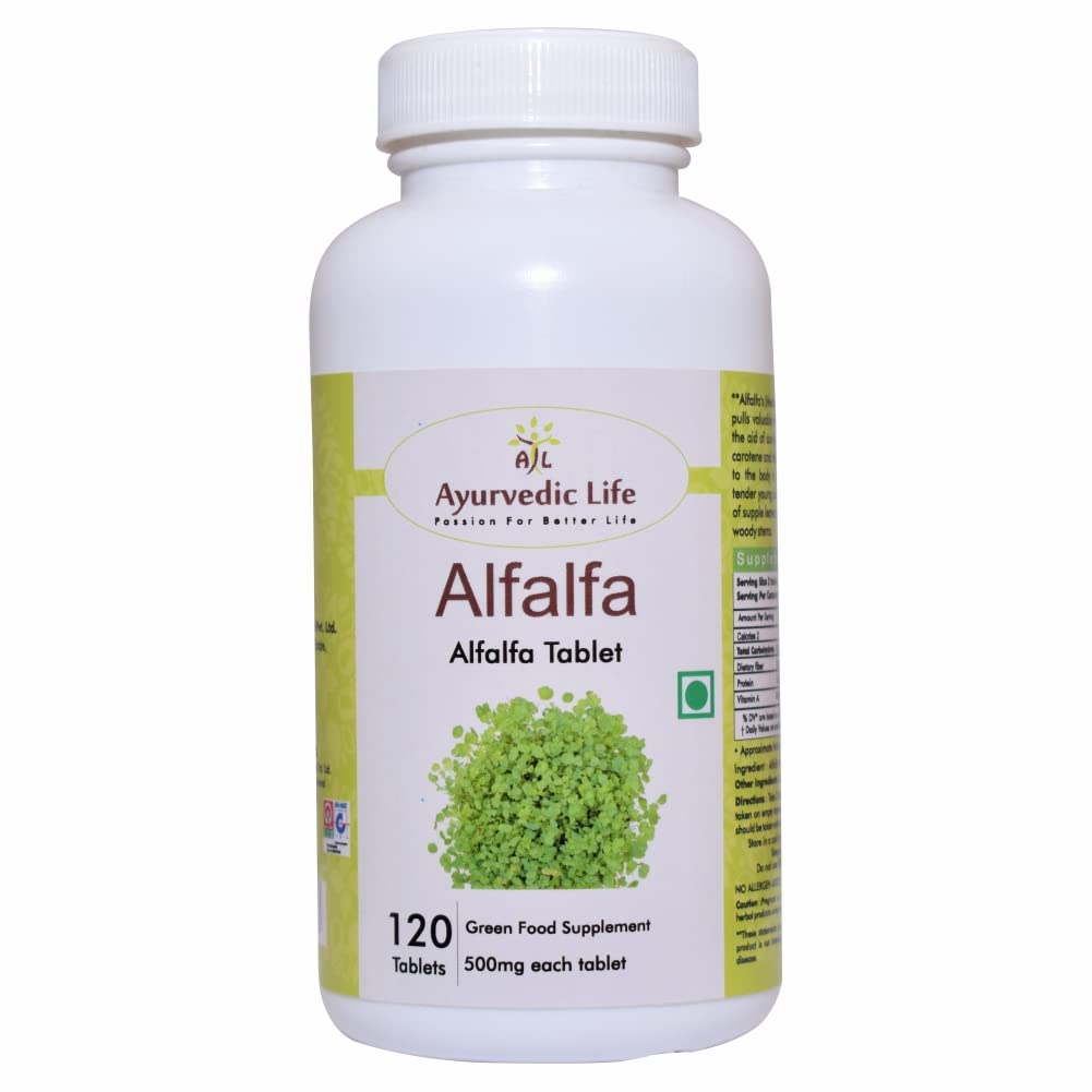 Alfalfa Tablets 120 Tablets | Medicago Sativa (Pack of 1)