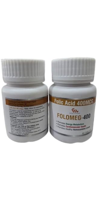 Folomeg-400 Folic Acid Supplement, 400 MCG
