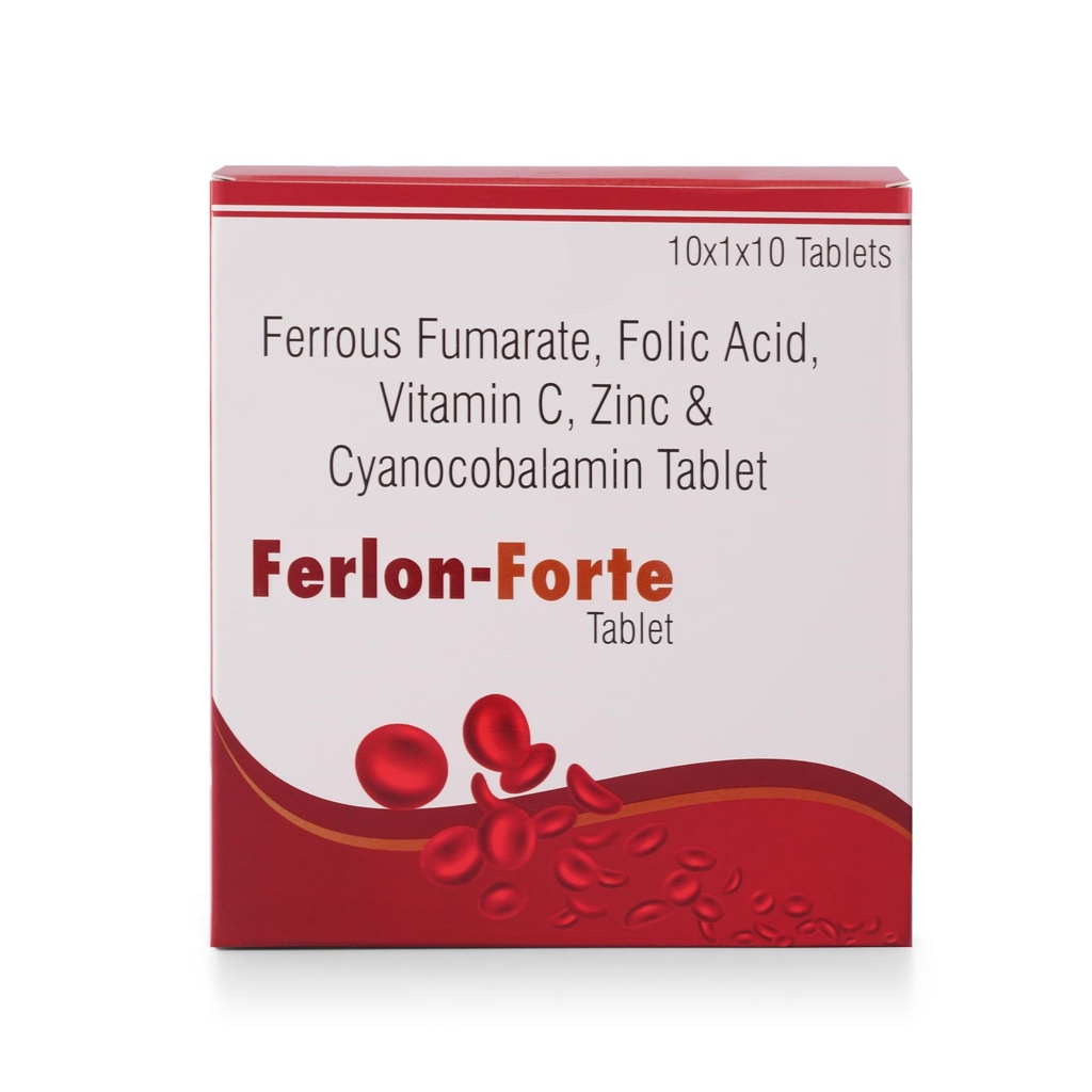 5-in-1 Daily Iron Support Formula | Combines Ferrous Fumarate, Folic Acid, Vitamin C, Zinc and Vitamin B12 in one tablet | Support normal haemoglobin formation, energy levels and overall wellness | The Ultimate Therapy for Iron Deficiency | Pregnancy & Lactation Support | Compensate Blood Loss During menses | Combat General Weakness | Boosts Energy & Immunity | 100 Veg Tablets