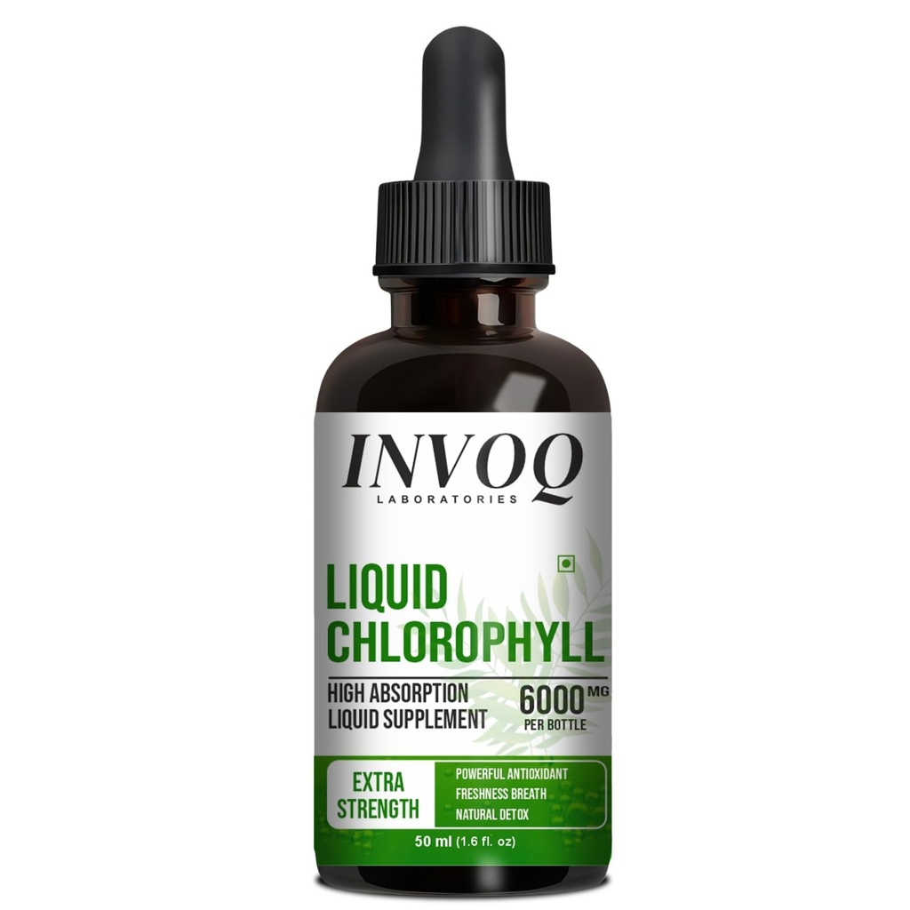 Organic Chlorophyll Liquid Drops, Natural Energy Booster & Detoxifier, 1 count