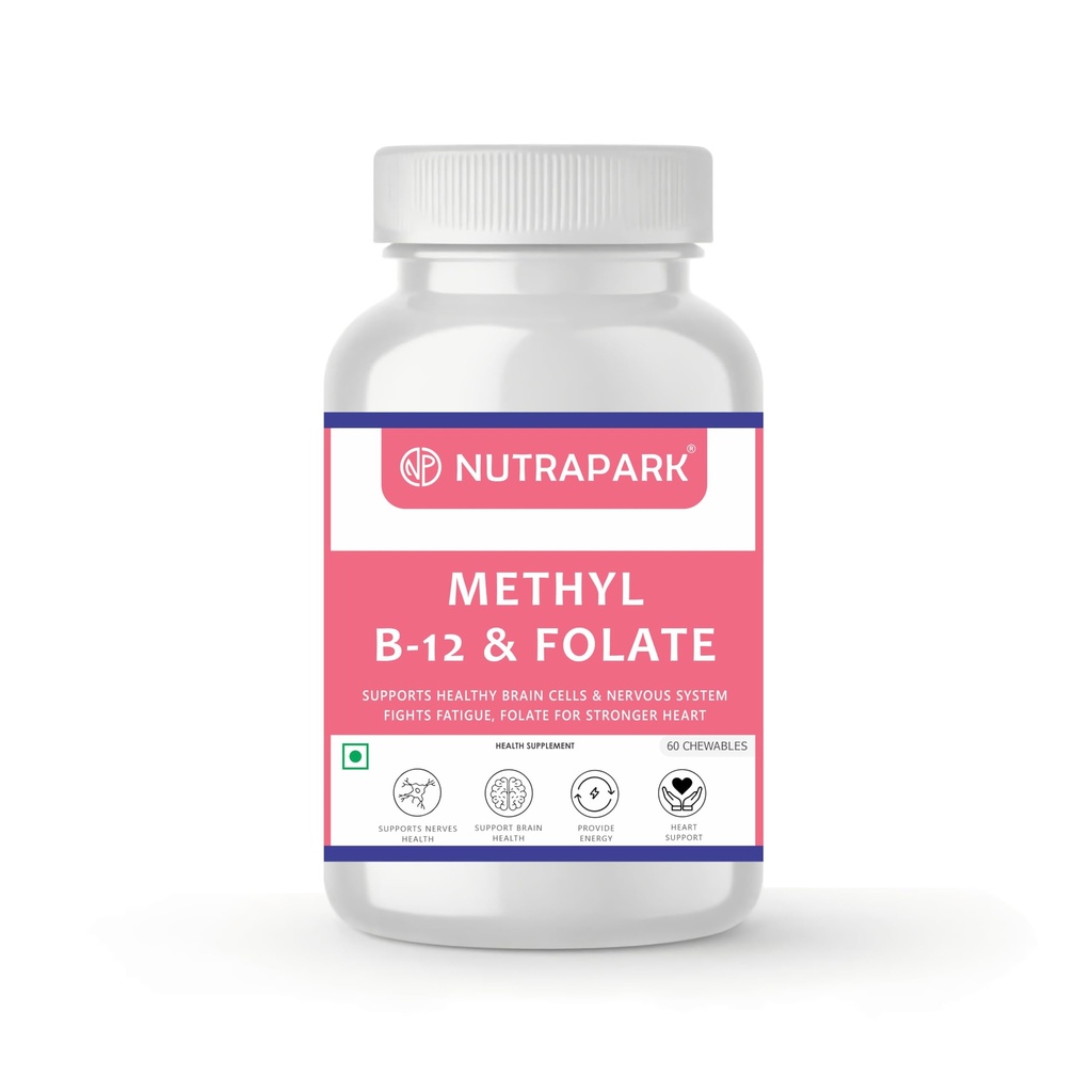 Methyl B12 & Folate Vitamin Supplement, 100 Chewables