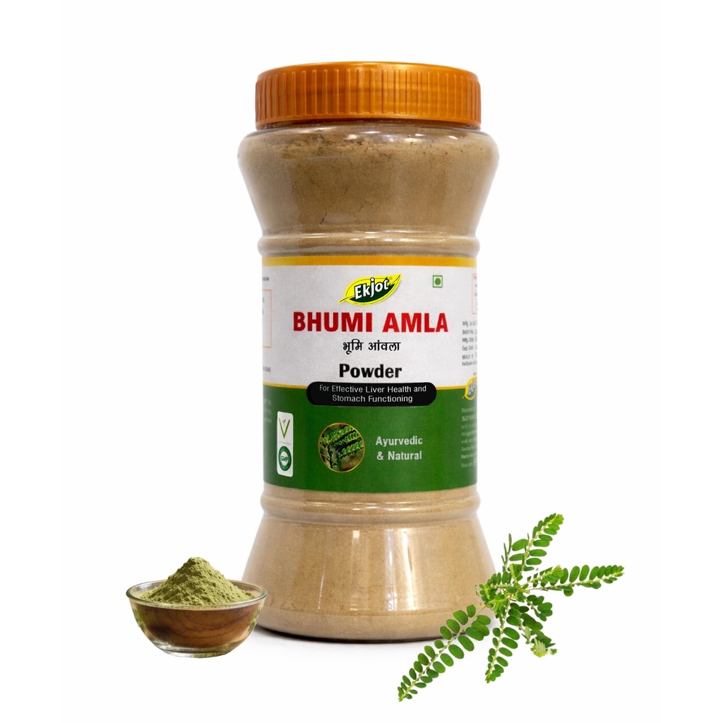 Bhumi Amla Powder/Churn - Organic And Pure Ingredient Extract For Healthy Liver Functioning And Digestive Strength | Enriched With Essential Nutrients | 200gm