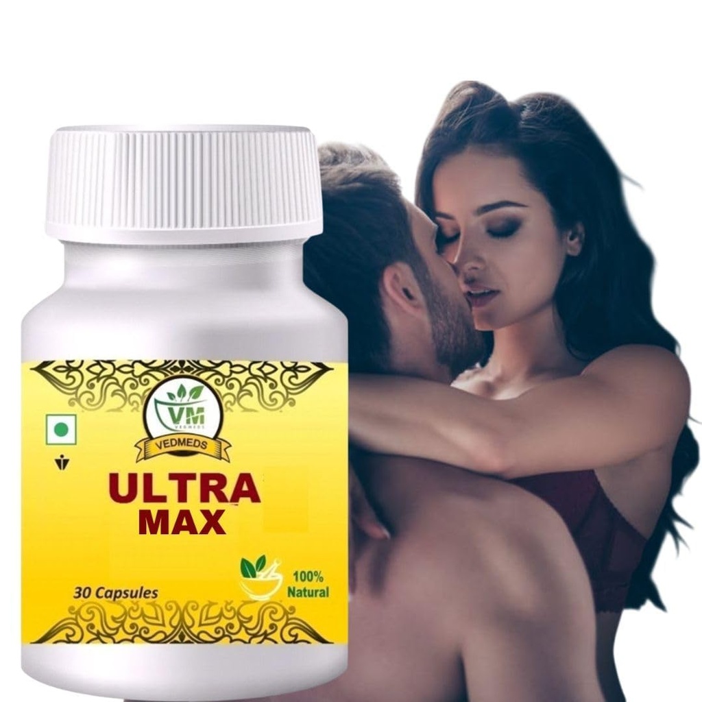 Ultra Max Ayurvedic Men's Wellness Capsules | Herbal Energy & Vitality Support | Traditional Ayurvedic Formula for Men | 10 Capsules