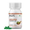 INLIFE Arjuna Extract 500mg, Heart & Cardiovascular Health, 60 Veg Capsules