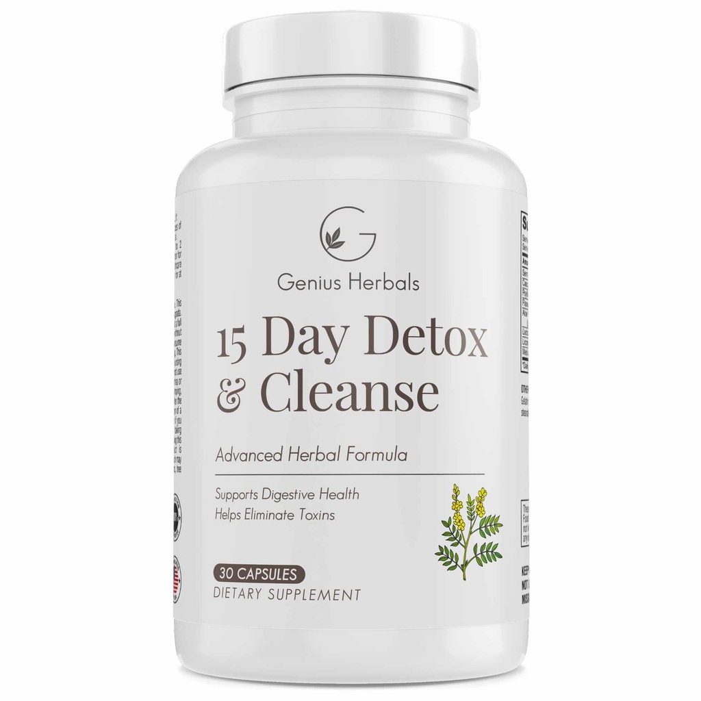 15 Day Detox and Cleanse - Helps Eliminate Toxins, Supports Digestive Health