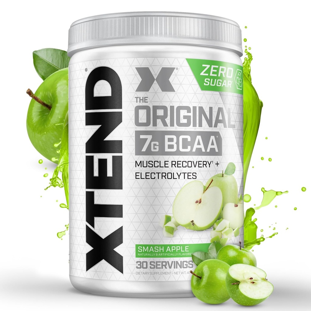 Xtend Original BCAA Powder 7g BCAA and 2.5g L-Glutamine, Sugar Free Post Workout Muscle Recovery Drink with Amino Acids for Men & Women, 30 Servings