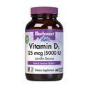Bluebonnet Nutrition Vitamin D3 5000 IU Vegetable Capsule, Aids in Muscle & Skeletal Growth, Cholecalciferol from Lanolin, D3, Non GMO, Gluten Free, Soy Free, Milk Free, Kosher, 60 Count
