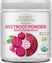 Nature's Goodness Beet Root Powder – 56 Servings (8oz) - Nitric Oxide Booster for Energy, Stamina, Heart Health, and Athletic Performance
