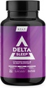 Delta Sleep by HTLT | Comprehensive Sleep Supplement with Ashwagandha, Melatonin, 5-HTP, & GABA | L-Theanine & Magnesium Glycinate to Maintain GABA Levels | Valerian Root for Sleep, (90 Capsules)