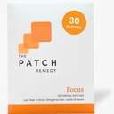 The Patch Remedy Focus Patch | Ginkgo Biloba, Acetyl-L-Carnitine, Bacopa, Magnesium L-Threonate, Green Tea | 30 Patches
