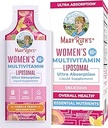 MaryRuth Organics Multivitamin for Women 40 | Womens Multivitamin Liposomal | Immune Support Supplement | Energy Supplements & Sleep Aid | Methylated Multivitamin | Vegan | Sugar Free | 14 Servings