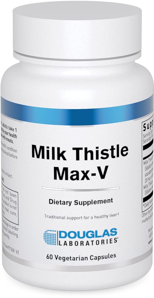 Douglas Laboratories Milk Thistle Max-V | Standardized Herbal Extract for Liver Support | 60 Capsules