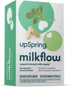 UpSpring Milkflow Lactation Supplement for Milk Supply Increase, Breastfeeding Supplements with Fenugreek & Blessed Thistle, Non-GMO, Lactation Support 60 Vegan Capsules