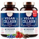 Vegan Collagen for Women and Men - Organic Superfood, Amino Acids Glycine, Lysine, Proline for Healthy Skin, Hair, Nails - Plant-Based Collagen Booster Supplements - 60 Gluten-Free Vegetarian Pills