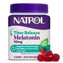 Natrol 10 mg Melatonin Gummies, Time Release Sleep Gummies for Adults, Minimize Wake Ups, Strawberry-Flavored, 35 Count, 35 Day Supply