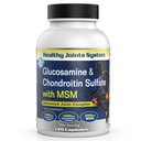 Glucosamine Chondroitin MSM Supplement for Joint & Bone Health - 120 Capsules | Joint Support & Discomfort Relief for Back, Knees, Hands