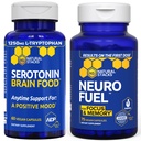 NATURAL STACKS NeuroFuel Nootropic + Serotonin Brain Food Bundle - Supports Memory, Mood & Focus* - 135 Total Capsules