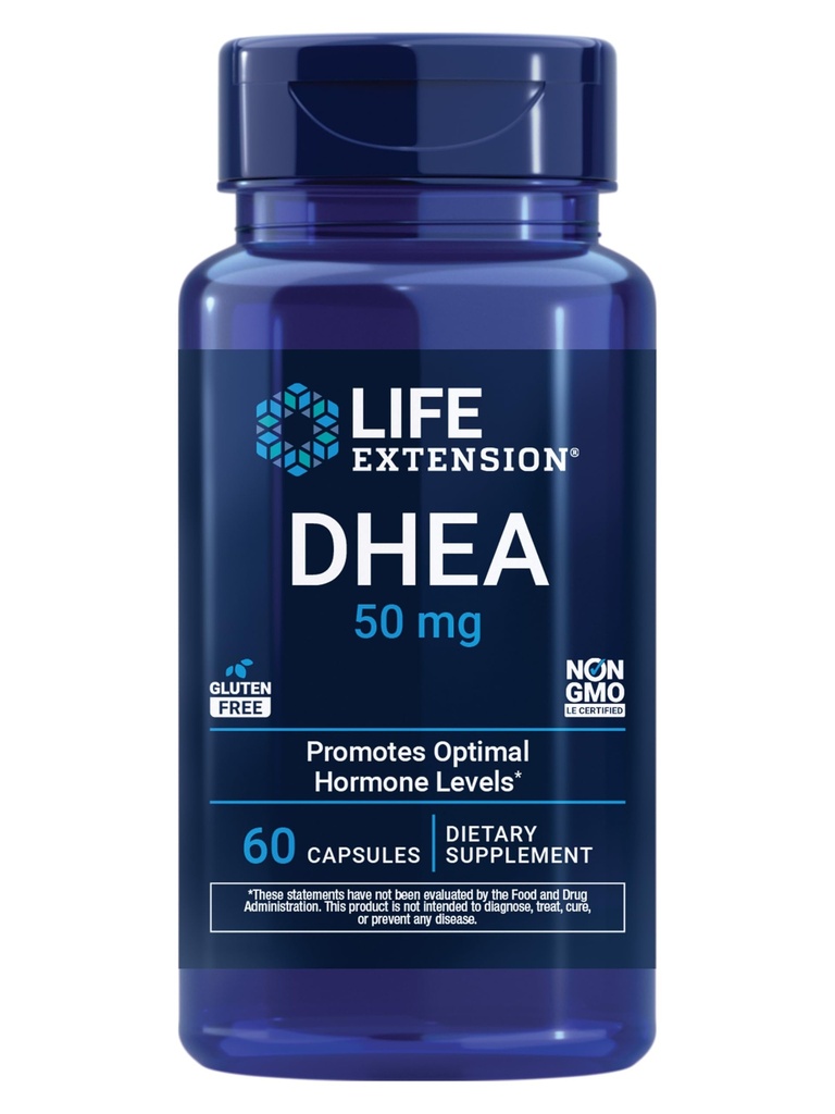 Life Extension DHEA 50 Mg, 60 capsules