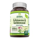 Herbal Secrets Echinacea & Goldenseal Root Supplement | 450 Mg Per Serving | Veggie Capsules | Non-GMO | Gluten-Free | Made in USA (120 Count)