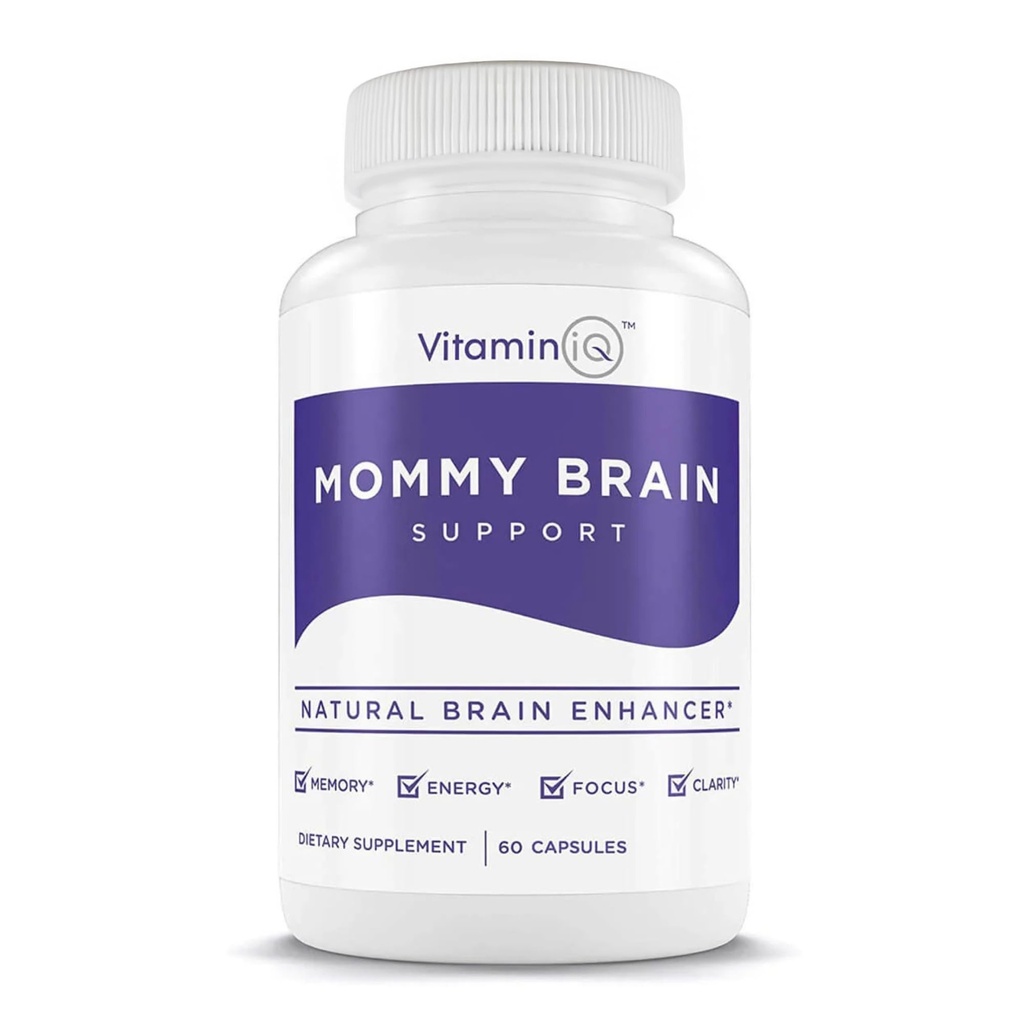 Mommy Brain Postnatal Supplement (60 Capsules) for Cognitive Health, Mood, Energy with GPC and CDP Choline, Phosphatidylserine, Omega-3 DHA