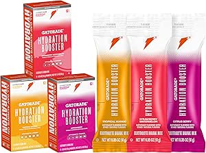 Gatorade Hydration Booster - All 3 Flavors (Strawberry Watermelon, Tropical Mango, Citrus Berry)