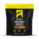 Ascent 100% Whey Protein Powder - Post Workout Whey Protein Isolate, Zero Artificial Flavors & Sweeteners, Gluten Free, 5.5g BCAA, 2.6g Leucine, Essential Amino Acids, Chocolate Peanut Butter 4 lb