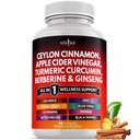 Ceylon Cinnamon, Turmeric, Apple Cider Vinegar, Ginseng, Aloe Vera, Berberine Plus Banaba, Ginger Root - 60 Count