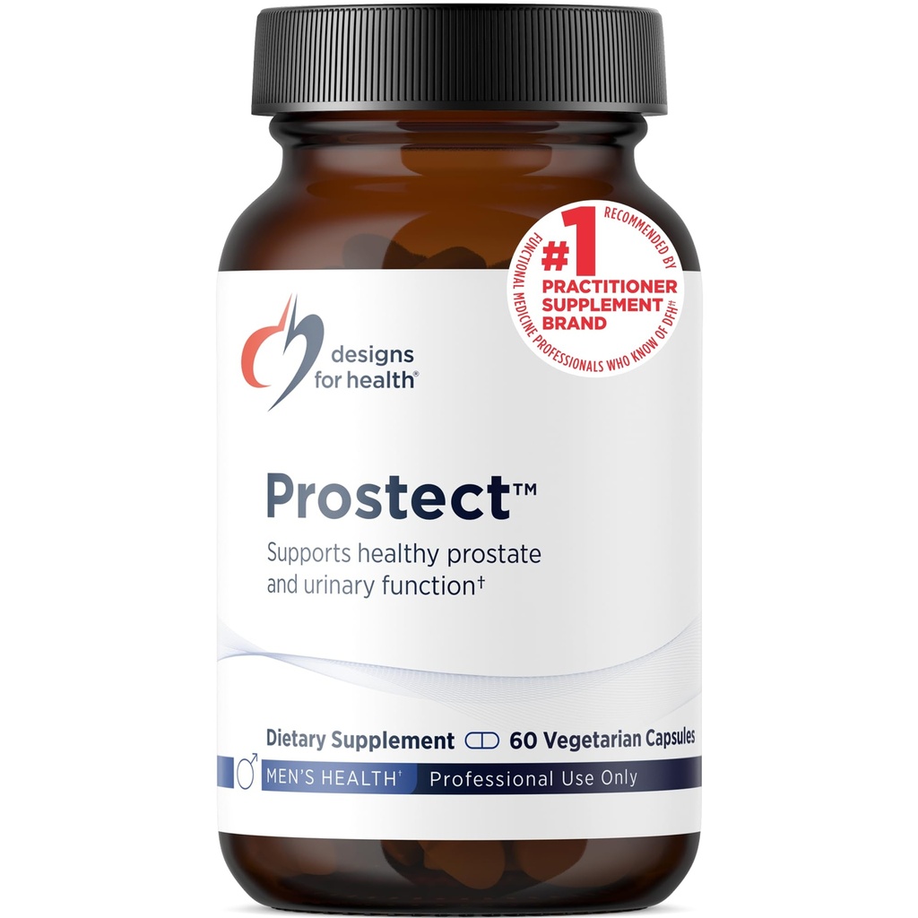 Designs for Health Prostect - Saw Palmetto-Free Prostate Supplements for Men - Urinary Function + Prostate Support - Cranberry, Pollen + Pomegranate Extract - Men's Health Supplement (60 Capsules)