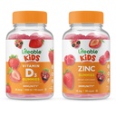 Lifeable Vitamin D Kids + Zinc Kids, Gummies Bundle - Great Tasting, Vitamin Supplement, Gluten Free, GMO Free, Chewable Gummy
