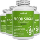 NuBest Blood Sugar - Premium Formula with Bitter Melon, Ashwagandha, Cinnamon, Chromium, Magnesium, Vitamins, Alpha Lipoic Acid, Cayenne Pepper - Support Healthy Blood Sugar - Pack 4