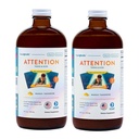 LIQUIDHEALTH Attention, Liquid Multivitamin for Kids & Teens - Improves Memory Retention, Concentration, Focus, Mood, Relaxation & Calming - Made in the USA, Great Taste, Vegan, Sugar-Free (2 Pack)
