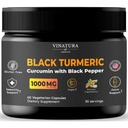 VINATURA Black Turmeric, Curcumin with Black Pepper 1000mg - Turmeric Curcumin with Turmeric Black - Curcuma Caesia, Curcuma Longa, Black Pepper 95% Piperine - 60 Capsules 30 Servings