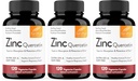 Sandhu's Zinc Quercetin 120 Vegetarian Capsules (Pack of 3) | Zinc Supplements for Antioxidant Immune Support for Men and Women | Gluten, Soy, Dairy Free