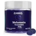 Droppels Melatonin Gummies for Adults – 5mg Sleep Support, Vegan & Plant-Based with Chamomile, Natural Sleep Aid for Falling Asleep Faster & Staying Asleep (60 Count)