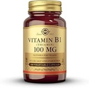 Solgar Vitamin B1 (Thiamin) 100 mg, 100 Vegetable Capsules - Energy Metabolism, Healthy Nervous System, Overall Well-Being - Non-GMO, Vegan, Gluten Free, Dairy Free - 100 Servings
