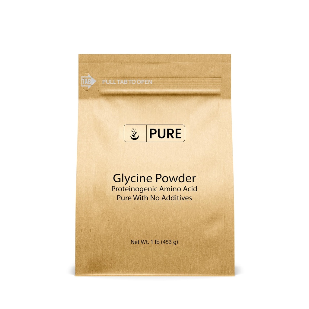 PURE ORIGINAL INGREDIENTS Glycine Power, 1 lb, Non-GMO, Non-Essential Amino Acid