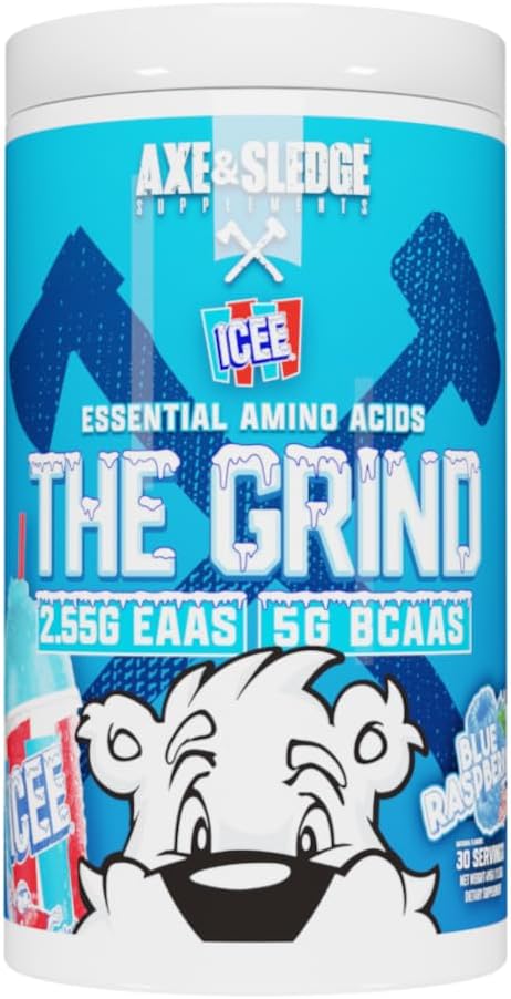 The Grind Essential Amino Acids, Branched Chain Amino Acids, 30 Servings (ICEE Blue Raspberry)